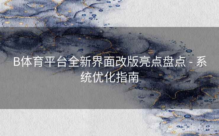 B体育平台全新界面改版亮点盘点 - 系统优化指南