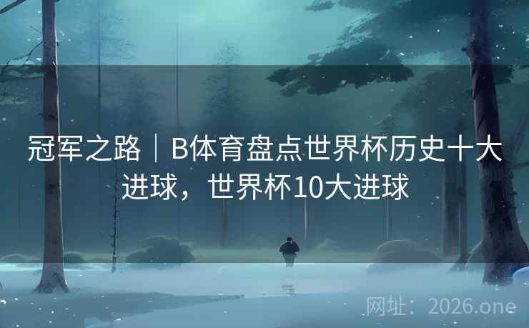冠军之路｜B体育盘点世界杯历史十大进球，世界杯10大进球